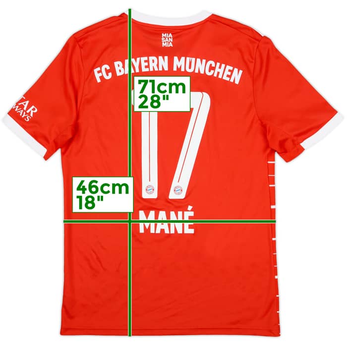 2022-23 Bayern Munich Home Shirt Mane #17 - 7/10 - (XL.Boys)