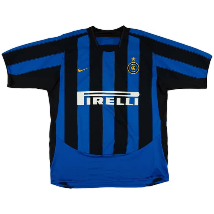 2003-04 Inter Milan Home Shirt J.Zanetti #4 - 8/10 - (L)