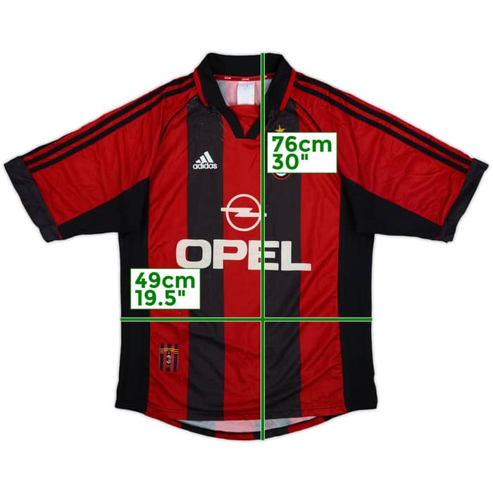 1998-00 AC Milan Home Shirt - 5/10 - (M)