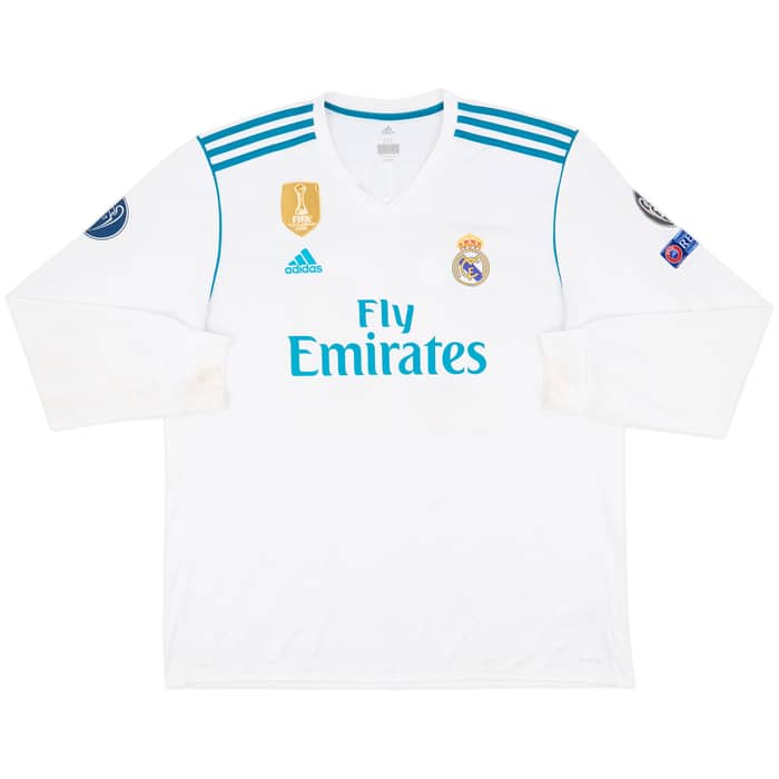 2017-18 Real Madrid Home L/S Shirt Isco #22 - 5/10 - (XL)