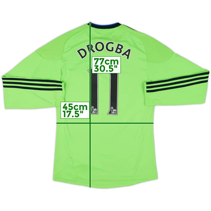 2010-11 Chelsea Third L/S Shirt Drogba #11 - 7/10 - (S)