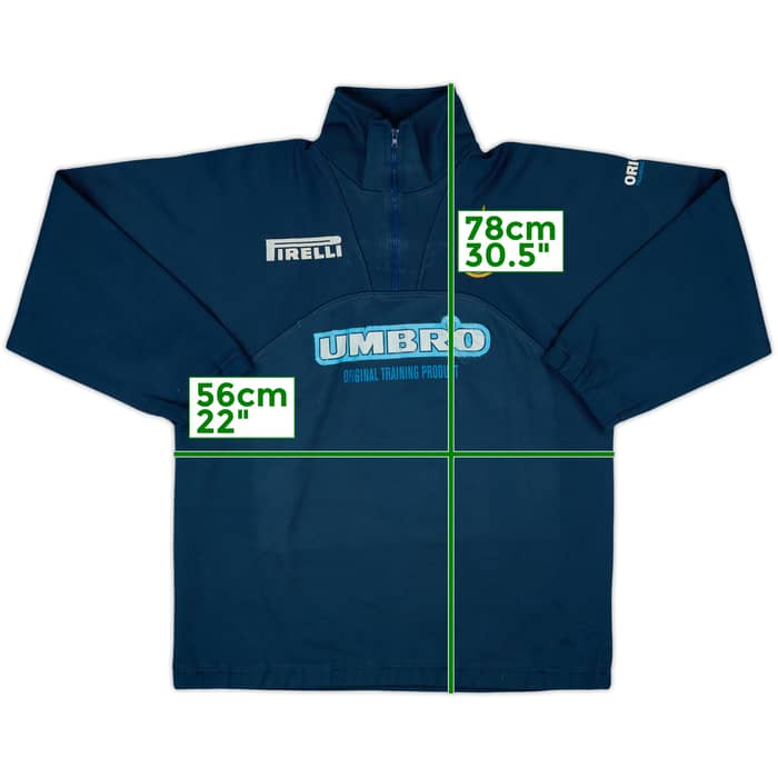 1997-98 Inter Milan Umbro 1/4 Zip Track Jacket - 5/10 - (M)
