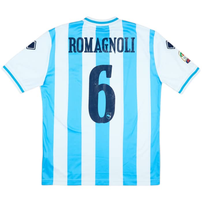 2012-13 Pescara Home Shirt Romagnoli #6 - 6/10 - (L)