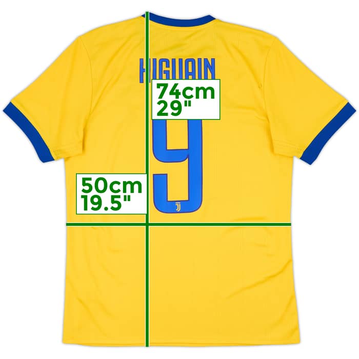 2017-18 Juventus Away Shirt Higuain #9 - 9/10 - (M)