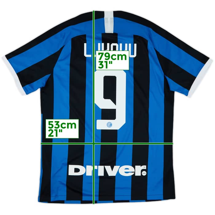2019-20 Inter Milan Home Shirt Lukaku #9 - 10/10 - (L)