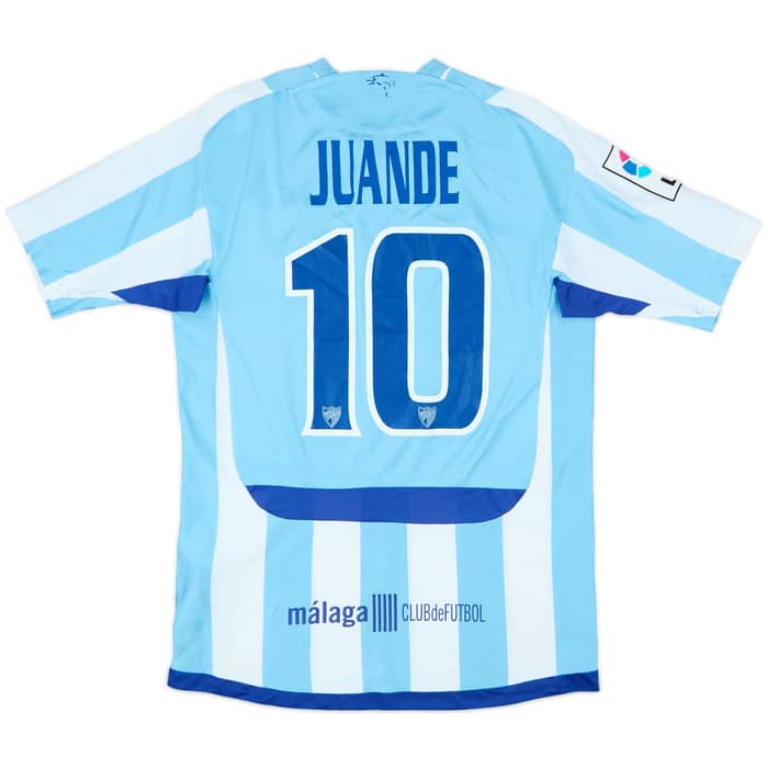 2009-10 Malaga Home Shirt Juande #10 - 9/10 - (M)