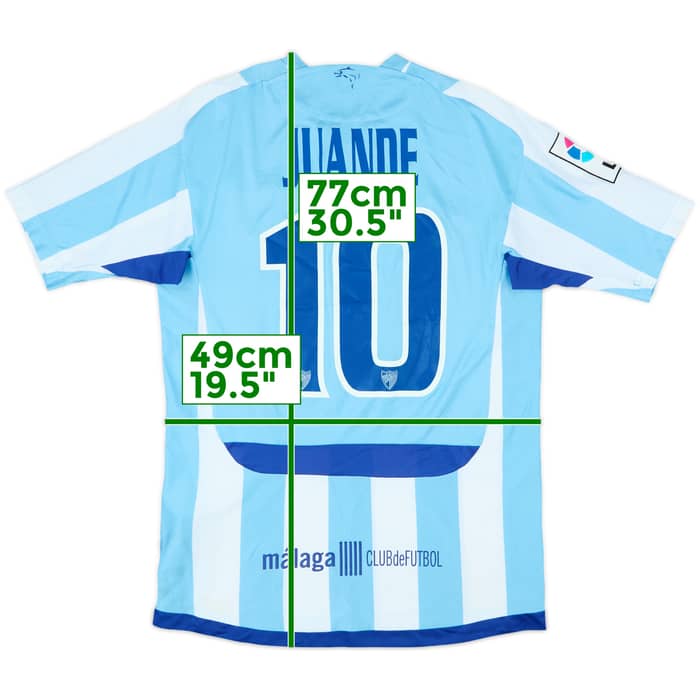 2009-10 Malaga Home Shirt Juande #10 - 9/10 - (M)