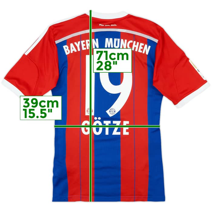 2014-15 Bayern Munich Home Shirt Gotze #19 - 9/10 - (S)