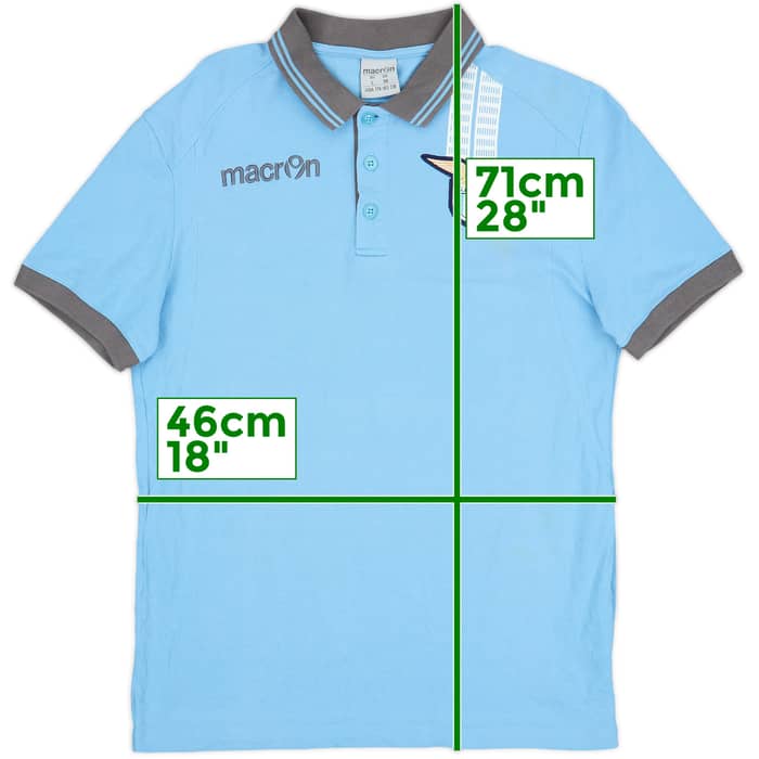 2013-14 Lazio Macron Polo Shirt - 7/10 - (L)