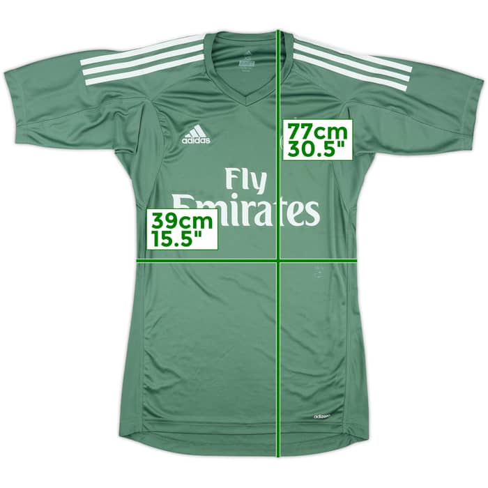 2017-18 Real Madrid GK S/S Shirt - 8/10 - (XS)