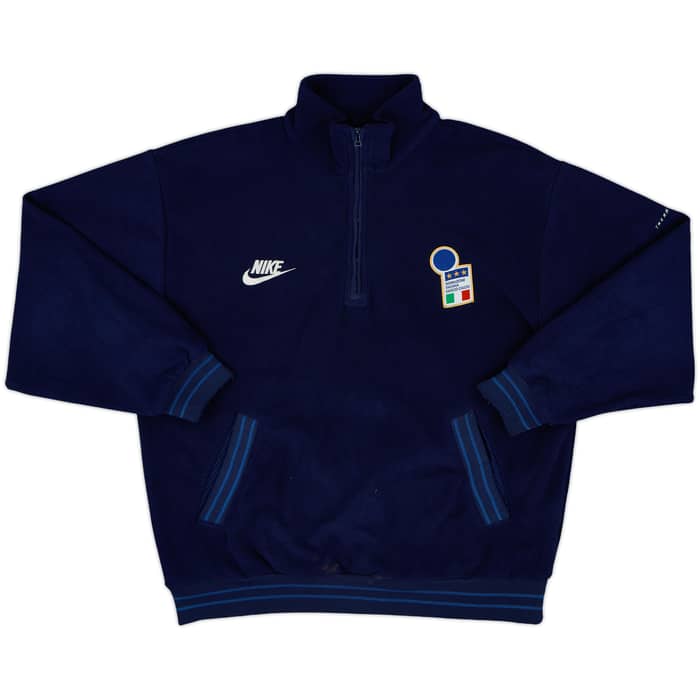 1998-99 Italy Nike 1/4 Zip Fleece Top - 8/10 - (M)