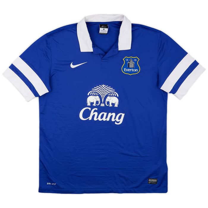 2013-14 Everton Home Shirt Baines #3