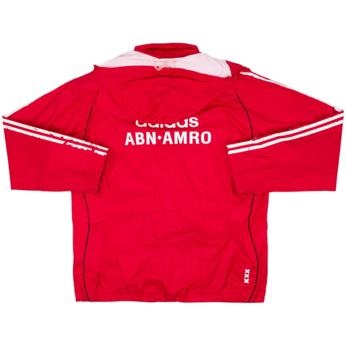 2006-07 Ajax Player Issue adidas Hooded Rain Jacket - 6/10 - (L)