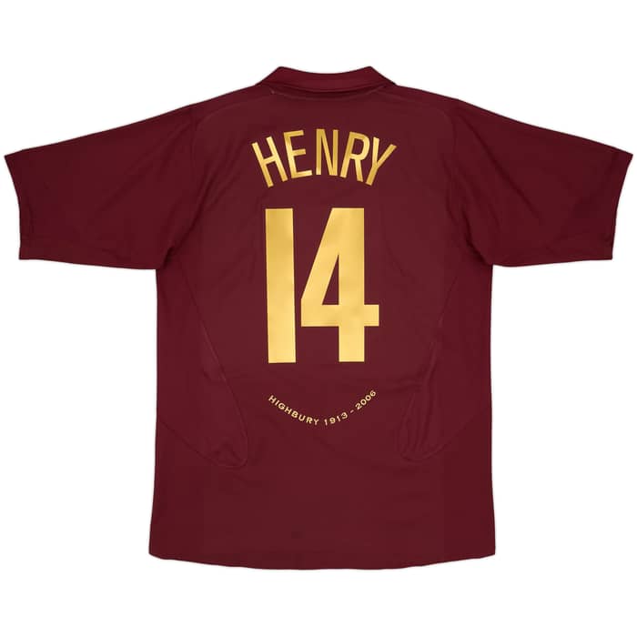 2005-06 Arsenal Home Shirt Henry #14 - 8/10 - (L)