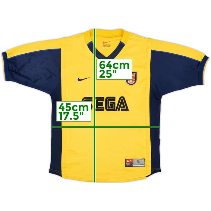 1999-01 Arsenal Away Shirt - 8/10 - (L.Boys)