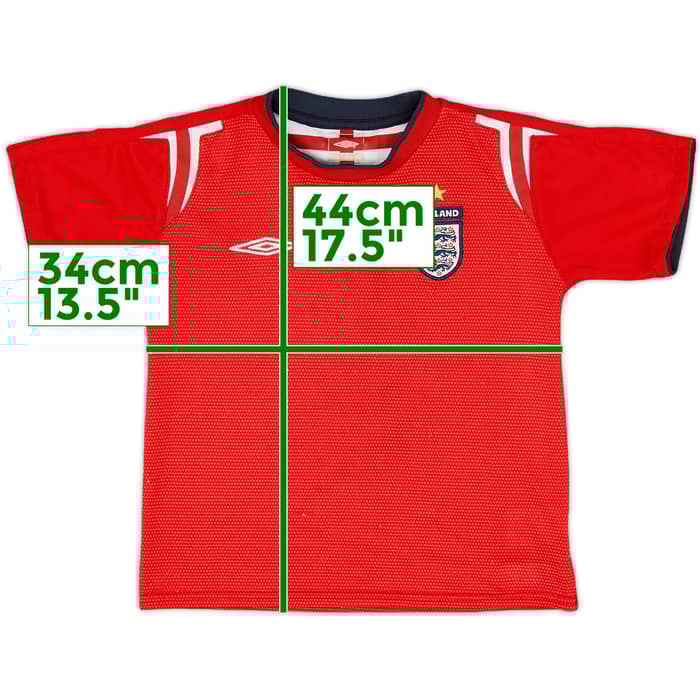 2004-06 England Away Shirt - 8/10 - (4-5 Years)