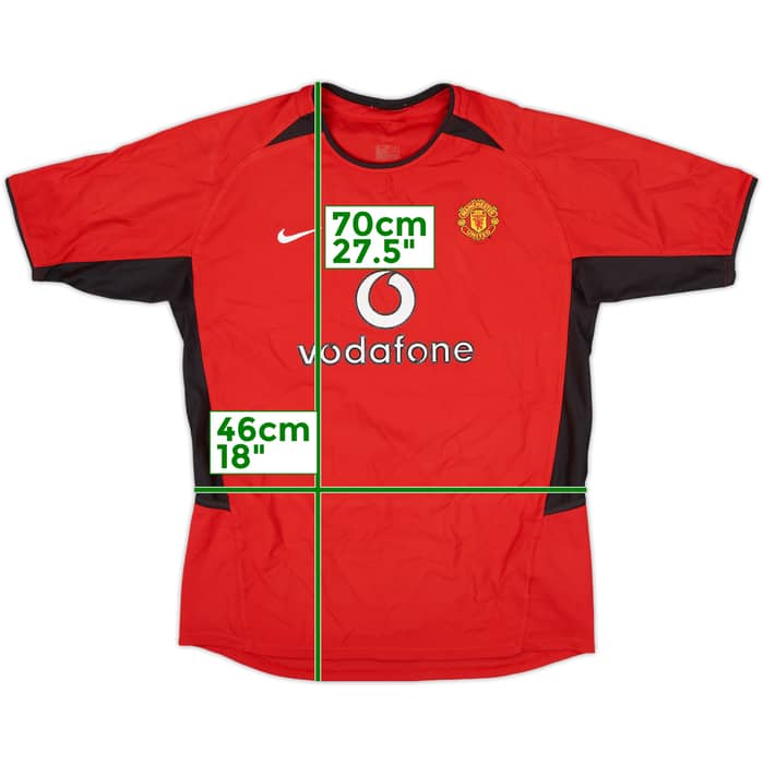 2002-04 Manchester United Home Shirt - 7/10 - (XL.Boys)