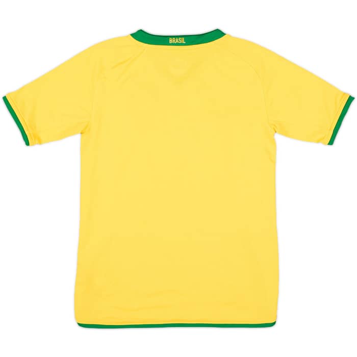 2008-10 Brazil Home Shirt - 8/10 - (S.Boys)