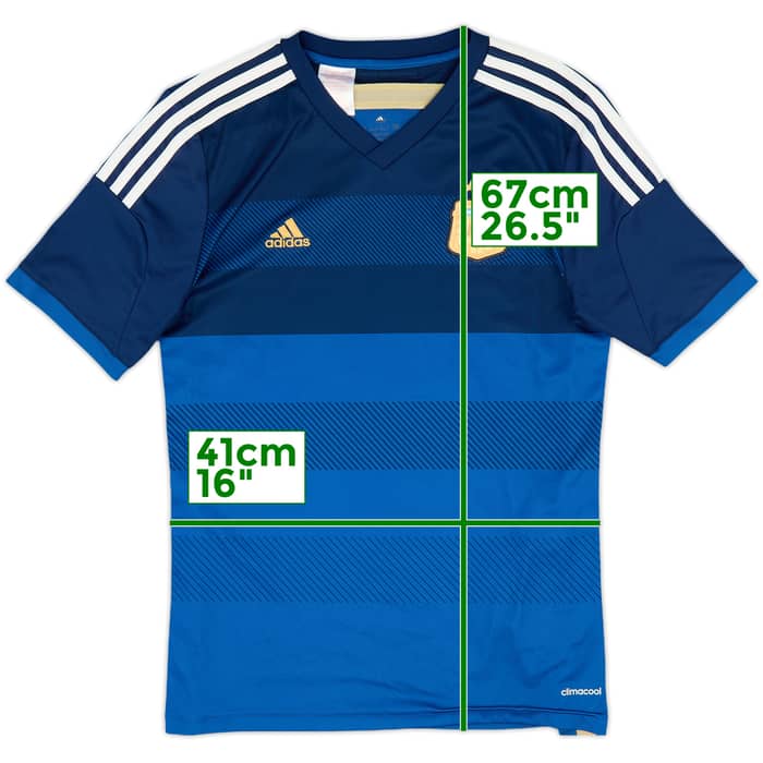 2013-15 Argentina Away Shirt - 8/10 - (XL.Boys)