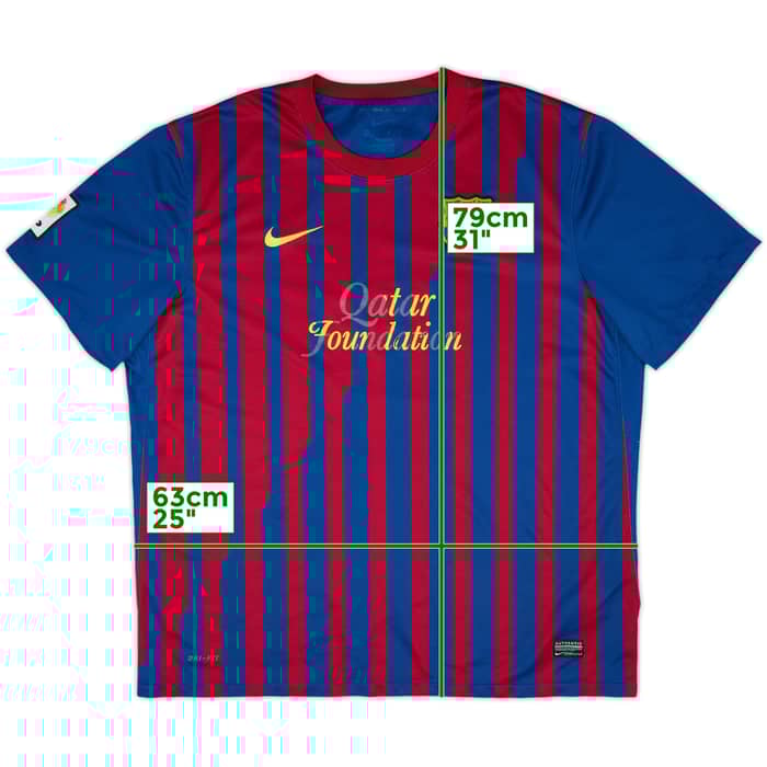 2011-12 Barcelona Home Shirt - 4/10 - (XXL)