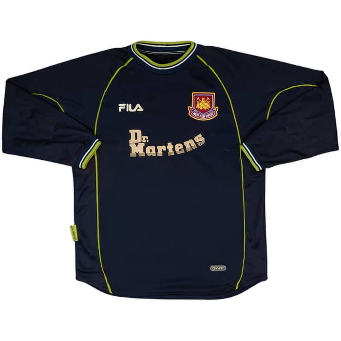 1999-01 West Ham GK Shirt Hislop #1 - 6/10 - (XL)