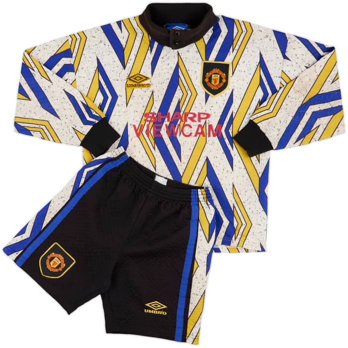 1993-94 Manchester United GK Shirt & Shorts - 6/10 - (L.Boys)