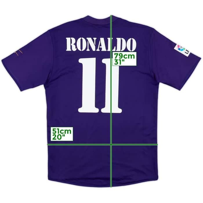 2001 Real Madrid Third Shirt Ronaldo #11 - 5/10 - (M)