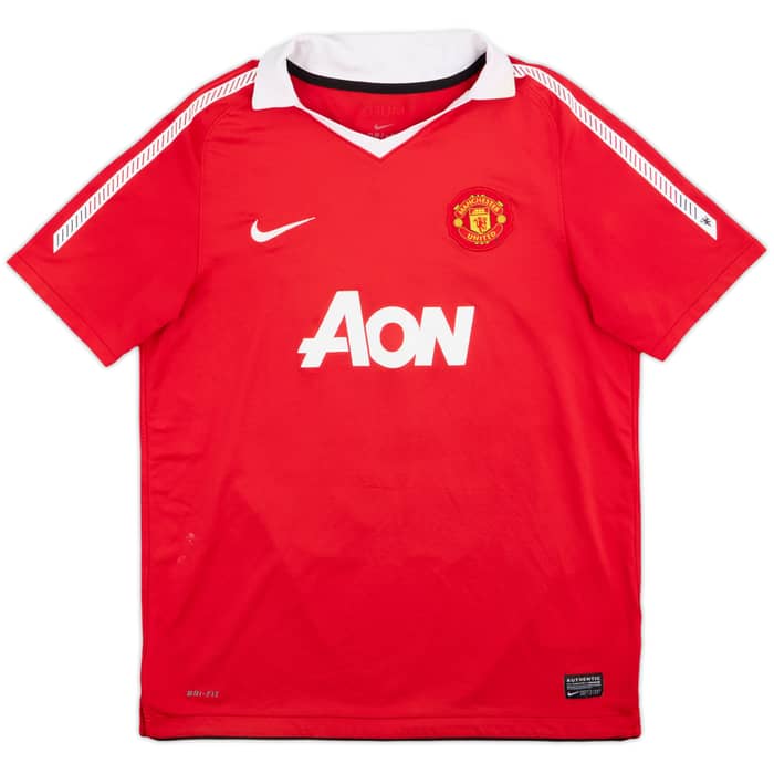 2010-11 Manchester United Home Shirt Rooney #10 - 7/10 - (XL.Boys)