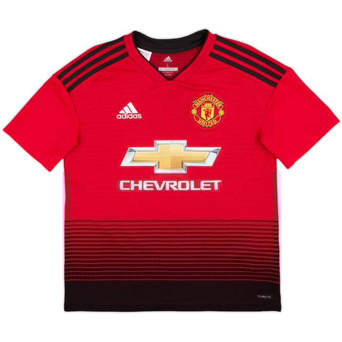 2018-19 Manchester United Home Shirt Pogba #6 - 10/10 - (L.Boys)