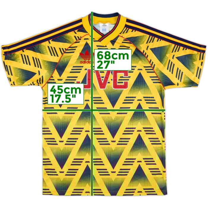 1991-93 Arsenal Away Shirt - 8/10 - (S)