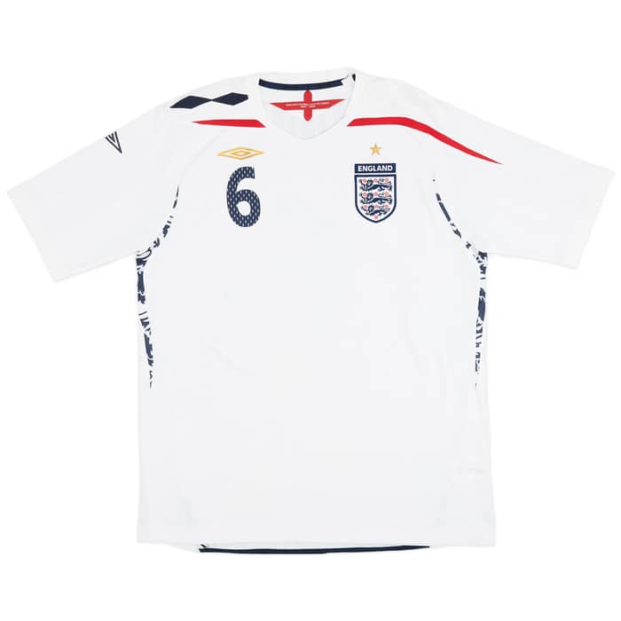 2007-09 England Home Shirt Terry #6 - 7/10 - (XL)