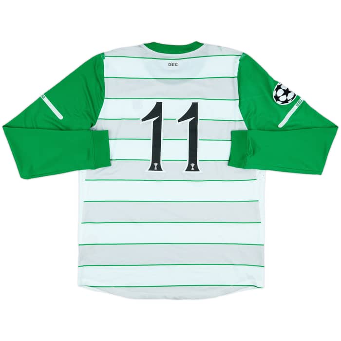2011-12 Celtic Player Issue Away L/S Shirt #11 - 6/10 - (XL)