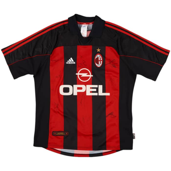 2000-02 AC Milan Signed Home Shirt Shevchenko #7 - 6/10 - (L)