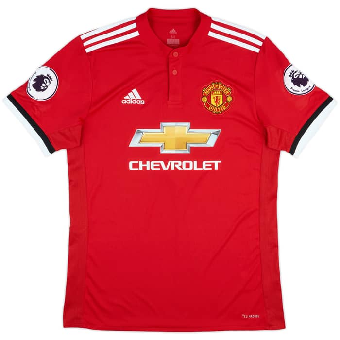 2017-18 Manchester United Signed Home Shirt Mata #8 - 8/10 - (M)