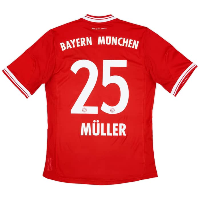 2013-14 Bayern Munich Home Shirt Muller #25 - 9/10 - (S)