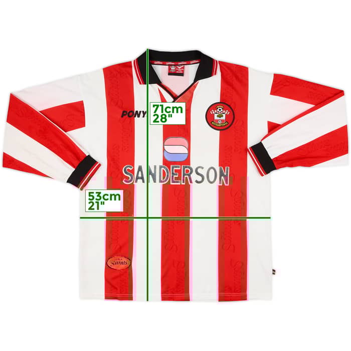 1997-99 Southampton Home L/S Shirt - 4/10 - (XL)