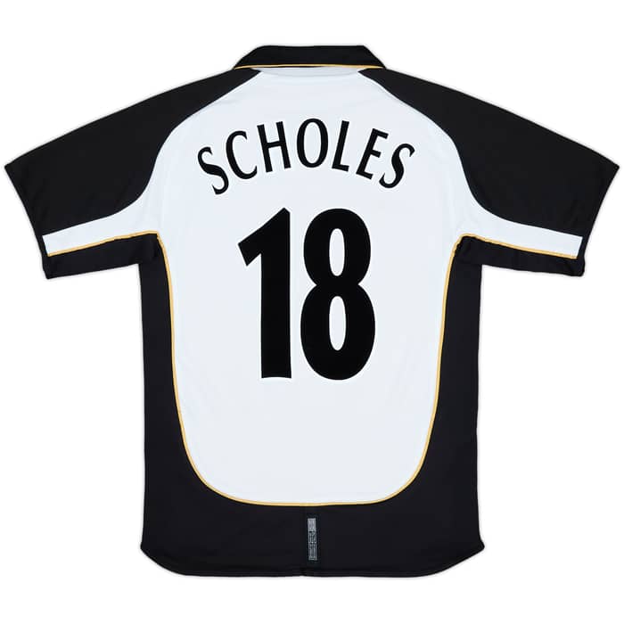 2001-02 Manchester United Centenary Away/Third Shirt Scholes #18 - 5/10 - (S)