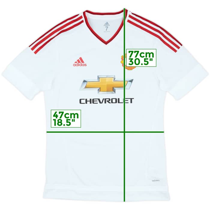2015-16 Manchester United Match Issue Away Shirt #12