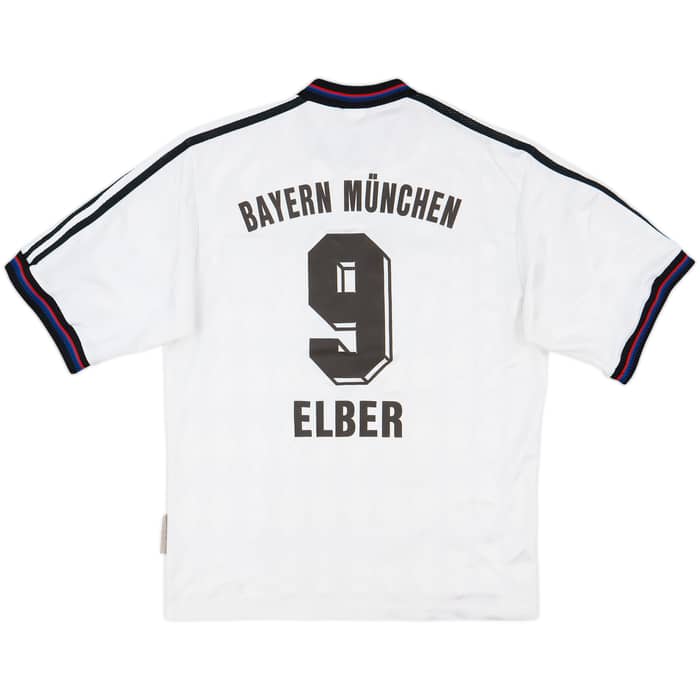 1996-98 Bayern Munich Away Shirt Elber #9 - 8/10 - (S)