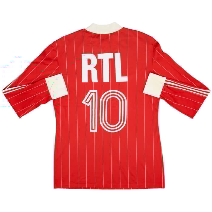 1980s Coupe de France Home L/S Shirt #10 - 8/10 - (L)