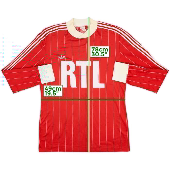 1980s Coupe de France Home L/S Shirt #10 - 8/10 - (L)