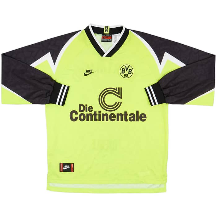 1995-96 Borussia Dortmund Home L/S Shirt Riedle #13 - 5/10 - (XL)