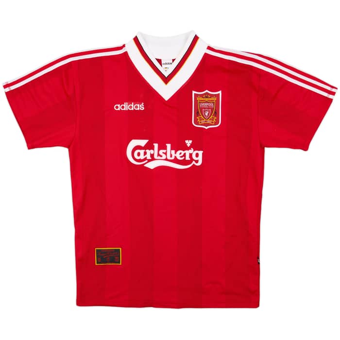 1995-96 Liverpool Home Shirt McManaman #17 - 8/10 - (XL)