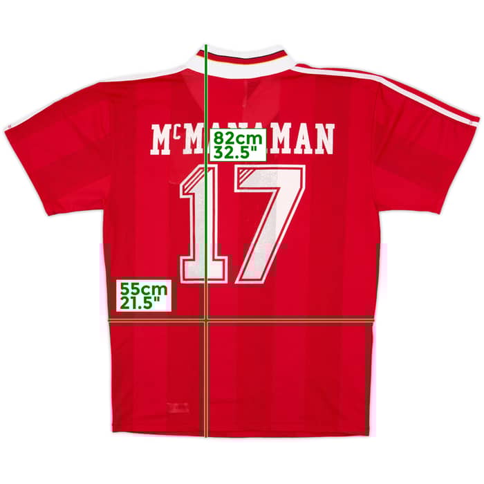 1995-96 Liverpool Home Shirt McManaman #17 - 8/10 - (XL)
