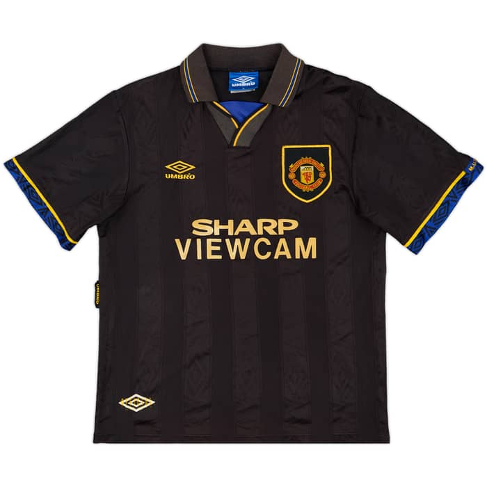 1993-95 Manchester United Away Shirt Cantona #7 - 6/10 - (M)