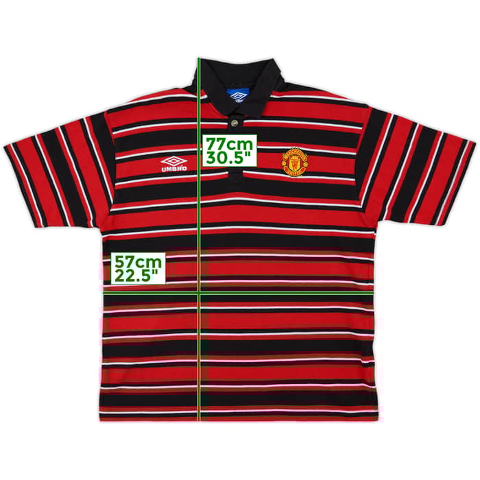 1994-96 Manchester United Umbro Polo Shirt - 10/10 - (XL)