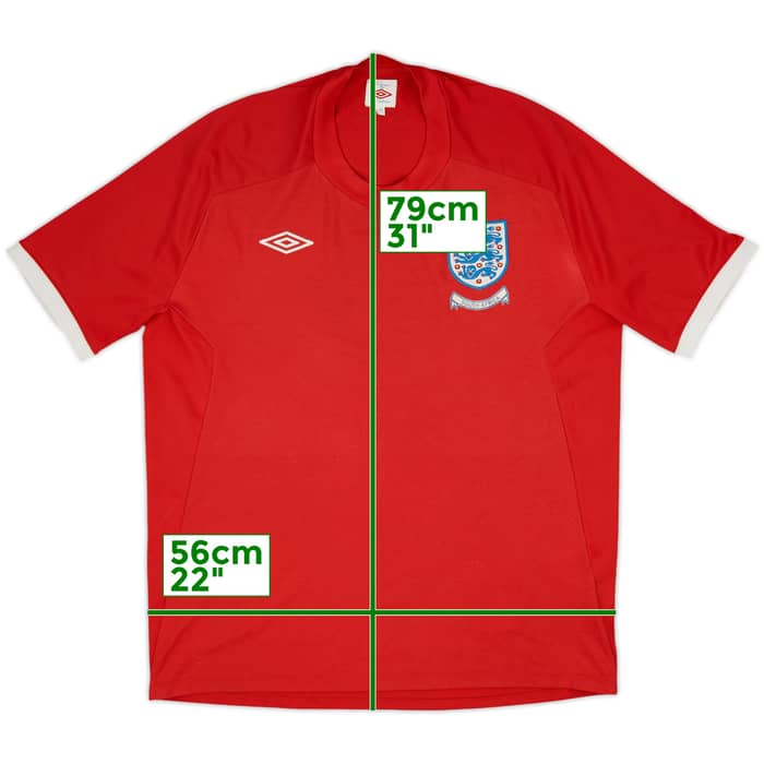 2010-11 England 'South Africa' Away Shirt - 6/10 - (XL)