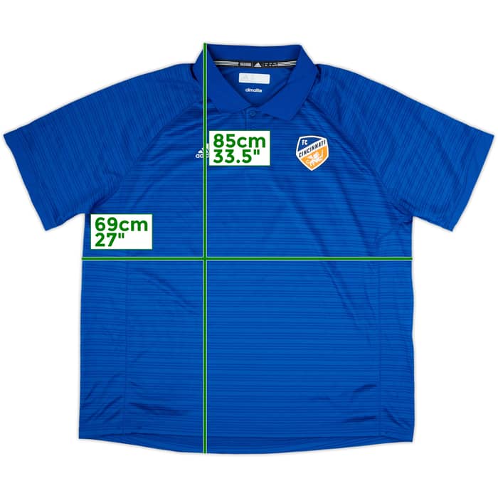 2018 FC Cincinnati adidas Polo Shirt - 10/10 - (XXL)