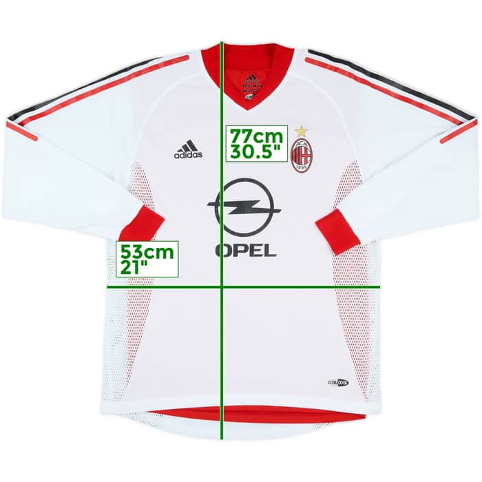 2002-03 AC Milan Match Issue Away L/S Shirt #16