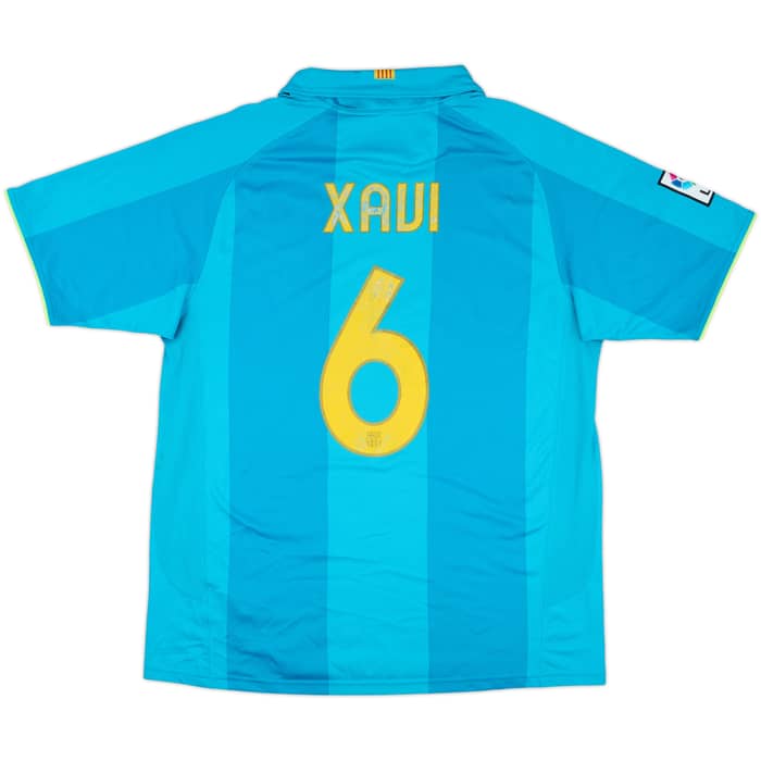 2007-09 Barcelona Away Shirt Xavi #6 - 5/10 - (L)
